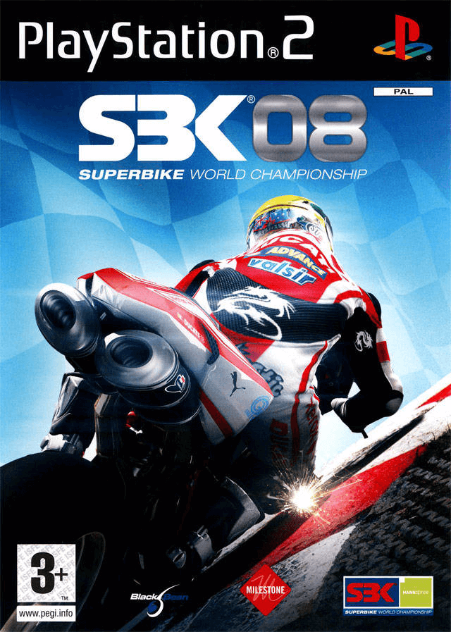 SBK 08: Superbike World Championship box art for Playstation 2